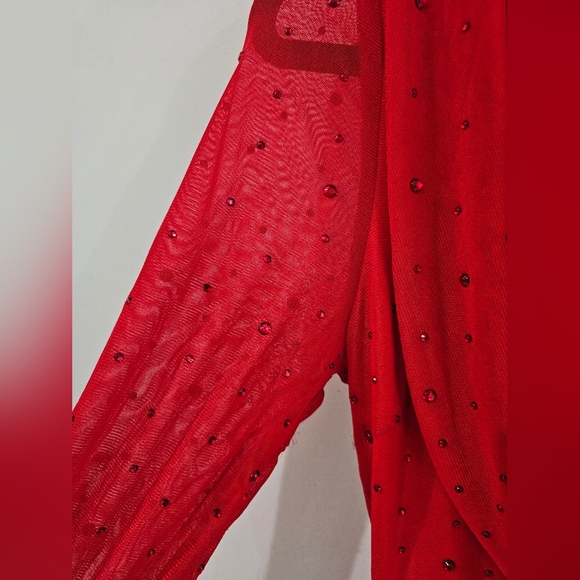 Steps NY Red mini dress Long sleeve Size: Small - Picture 3 of 4